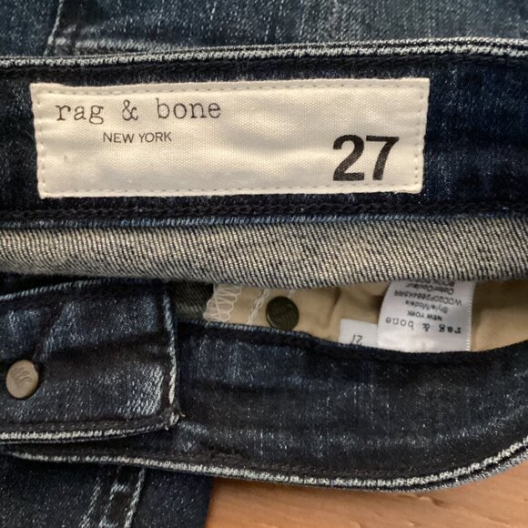 Rag & Bone Jeans Size 27 Nina High-Rise Skinny Dark Wash Stretch - Picture 10 of 11